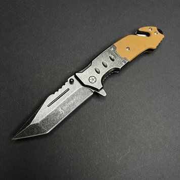 Універсальний ручний інструмент Browning 65х13, складаний, рукоять G10 + метал, з кліпсою, 21 см &ndash; 174 г s-69 фото