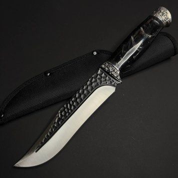 Туристичний інструмент зі сталі 65х13 з рукояткою з епоксидної смоли, 30 см f-129 f-129 фото