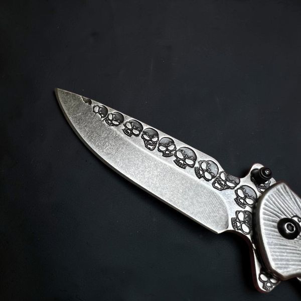 Складной туристический нож &laquo;Череп&raquo; s-86 &mdash; купить в BladeCore